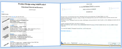 Screenshots of some Educational Resources